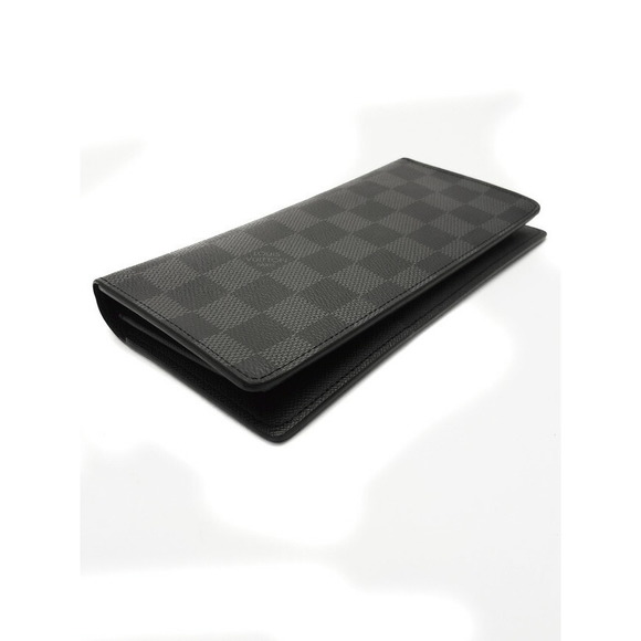 Louis Vuitton Brazza Bifold Portefeuille Long Wallet Black Graphite - Picture 4 of 5